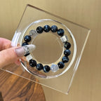 Blue Tiger’s Eye & Grey Moonstone Bracelet - Overcome Indecisiveness