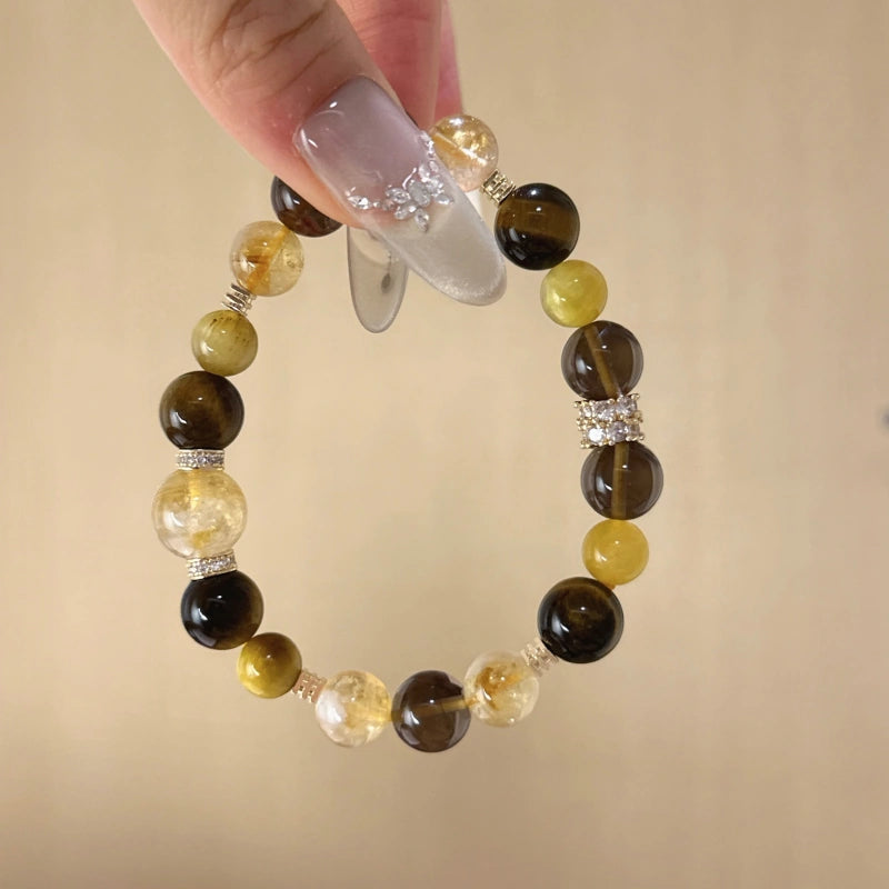 Bracelet « Muguet » en Améthyste naturelle – Sagesse ouverte, Attire les bienfaiteurs