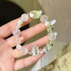 Rose Quartz‑Clear Quartz‑Citrine Bracelet - Romantic & Personal Allure
