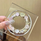 Rose Quartz‑Clear Quartz‑Citrine Bracelet - Romantic & Personal Allure