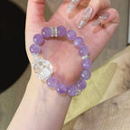 Bracelet « Muguet » en Améthyste naturelle – Sagesse ouverte, Attire les bienfaiteurs
