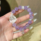 Bracelet « Muguet » en Améthyste naturelle – Sagesse ouverte, Attire les bienfaiteurs