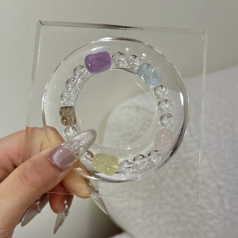 Clear Quartz Pixiu Bracelet - Attract Wealth