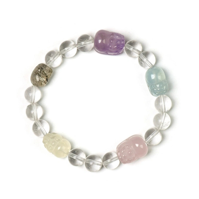 Clear Quartz Pixiu Bracelet - Attract Wealth