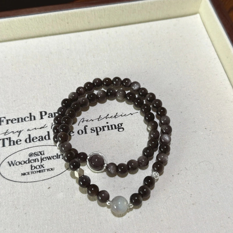 Bracelet « Muguet » en Améthyste naturelle – Sagesse ouverte, Attire les bienfaiteurs