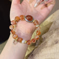 Red Hematoid Quartz Bracelet - Nurture Inner Vitality