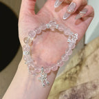 Rose Quartz, Clear Quartz & White Azeztulite Bracelet - Purify Energy Field