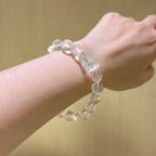 Rose Quartz, Blue Moonstone & Clear Quartz Pixiu Bracelet - Boost Personal Charisma