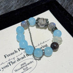 Blue Chalcedony Multi‑Gemstone Bracelet - Lessen Self‑Doubt