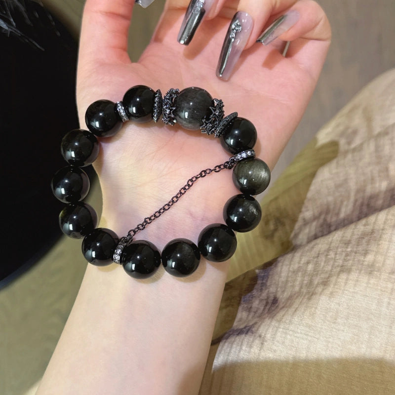 Bracelet « Muguet » en Améthyste naturelle – Sagesse ouverte, Attire les bienfaiteurs