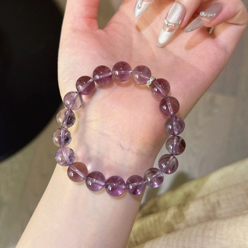 Bracelet « Muguet » en Améthyste naturelle – Sagesse ouverte, Attire les bienfaiteurs