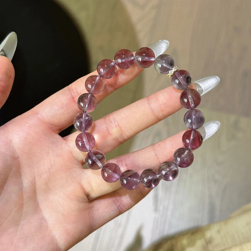 Bracelet « Muguet » en Améthyste naturelle – Sagesse ouverte, Attire les bienfaiteurs