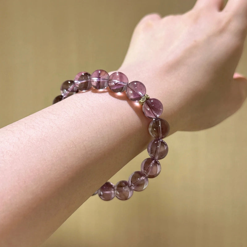 Bracelet « Muguet » en Améthyste naturelle – Sagesse ouverte, Attire les bienfaiteurs