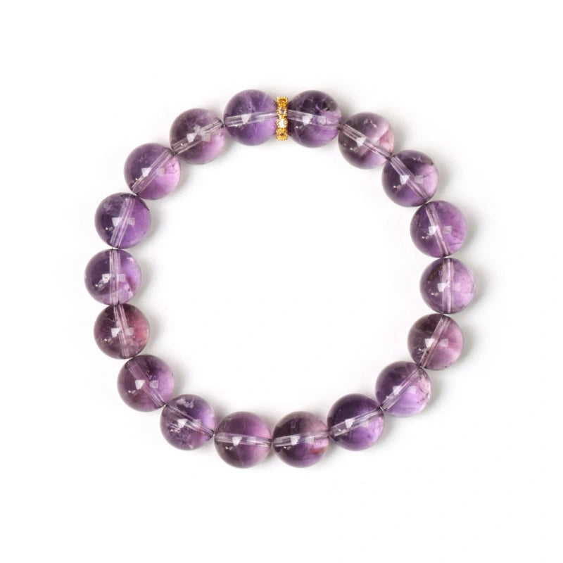 Bracelet « Muguet » en Améthyste naturelle – Sagesse ouverte, Attire les bienfaiteurs