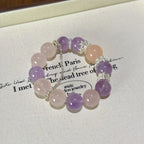 Amethyst & Rose Quartz Bracelet - Expand Social Connections