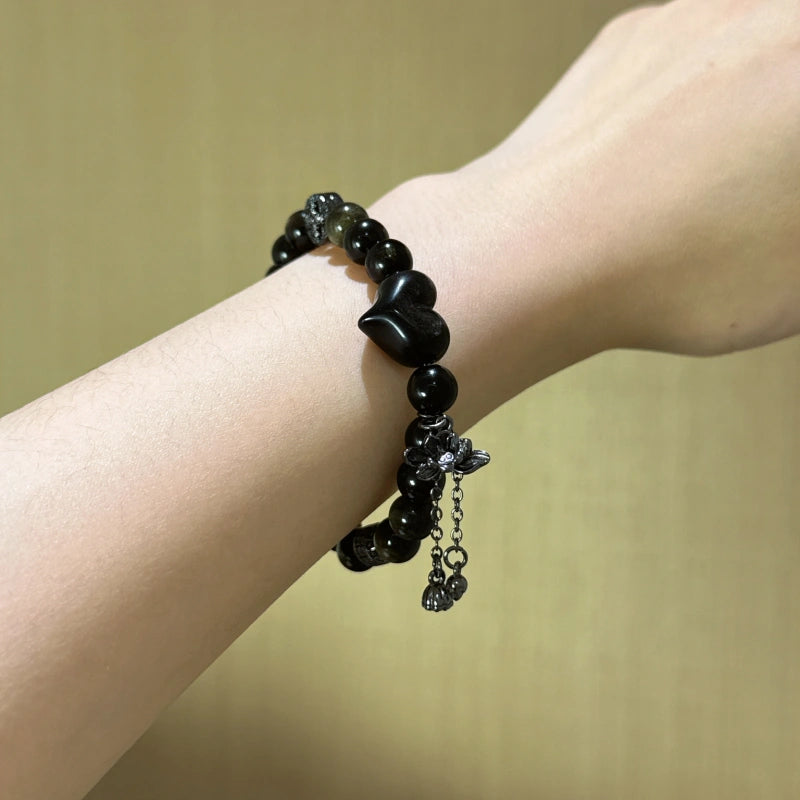 Bracelet « Muguet » en Améthyste naturelle – Sagesse ouverte, Attire les bienfaiteurs