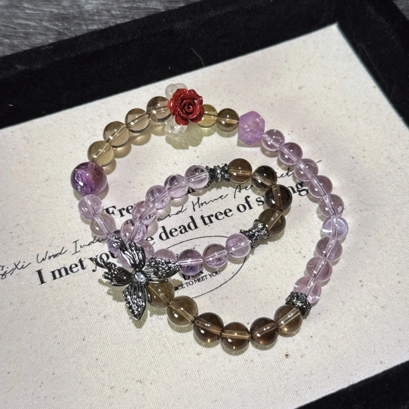 Bracelet « Muguet » en Améthyste naturelle – Sagesse ouverte, Attire les bienfaiteurs
