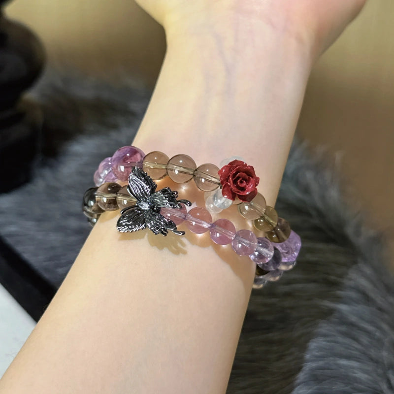 Bracelet « Muguet » en Améthyste naturelle – Sagesse ouverte, Attire les bienfaiteurs