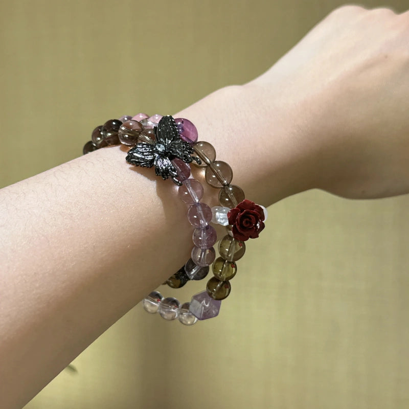 Bracelet « Muguet » en Améthyste naturelle – Sagesse ouverte, Attire les bienfaiteurs