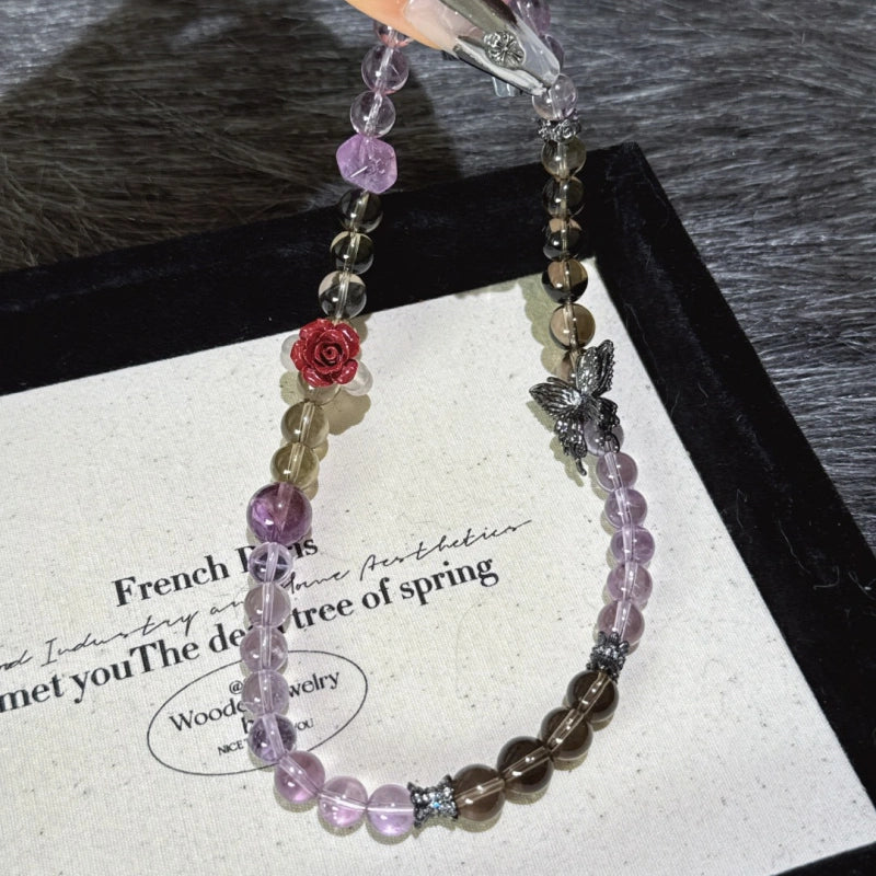Bracelet « Muguet » en Améthyste naturelle – Sagesse ouverte, Attire les bienfaiteurs