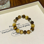 Golden Tiger’s Eye Smoky Quartz Bracelet - Boost Inner Well‑being