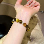 Golden Tiger’s Eye Smoky Quartz Bracelet - Boost Inner Well‑being