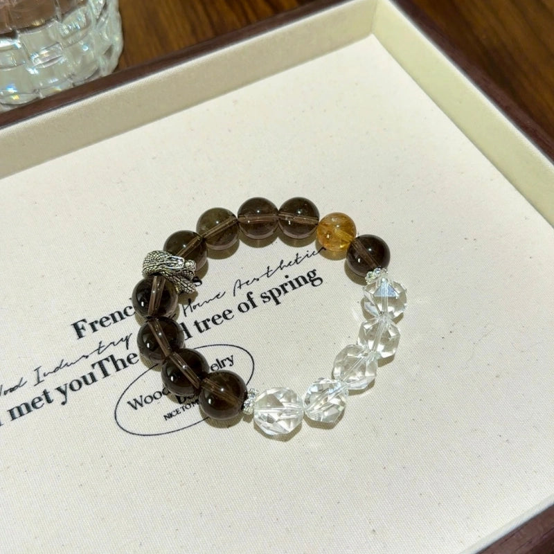 Bracelet « Muguet » en Améthyste naturelle – Sagesse ouverte, Attire les bienfaiteurs