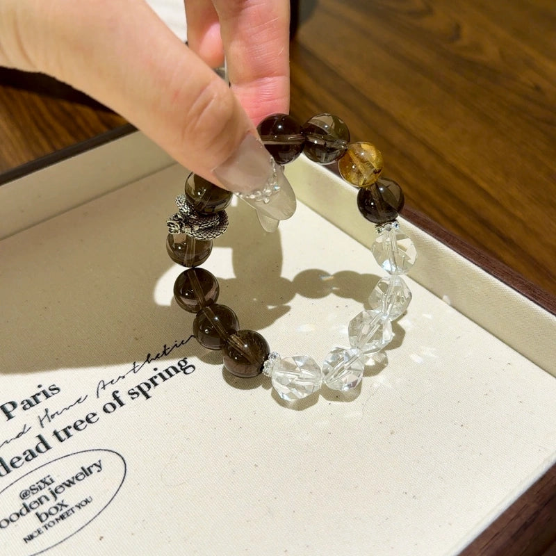 Bracelet « Muguet » en Améthyste naturelle – Sagesse ouverte, Attire les bienfaiteurs