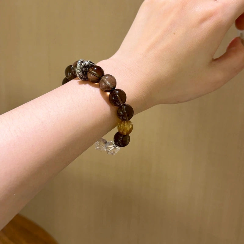 Bracelet « Muguet » en Améthyste naturelle – Sagesse ouverte, Attire les bienfaiteurs
