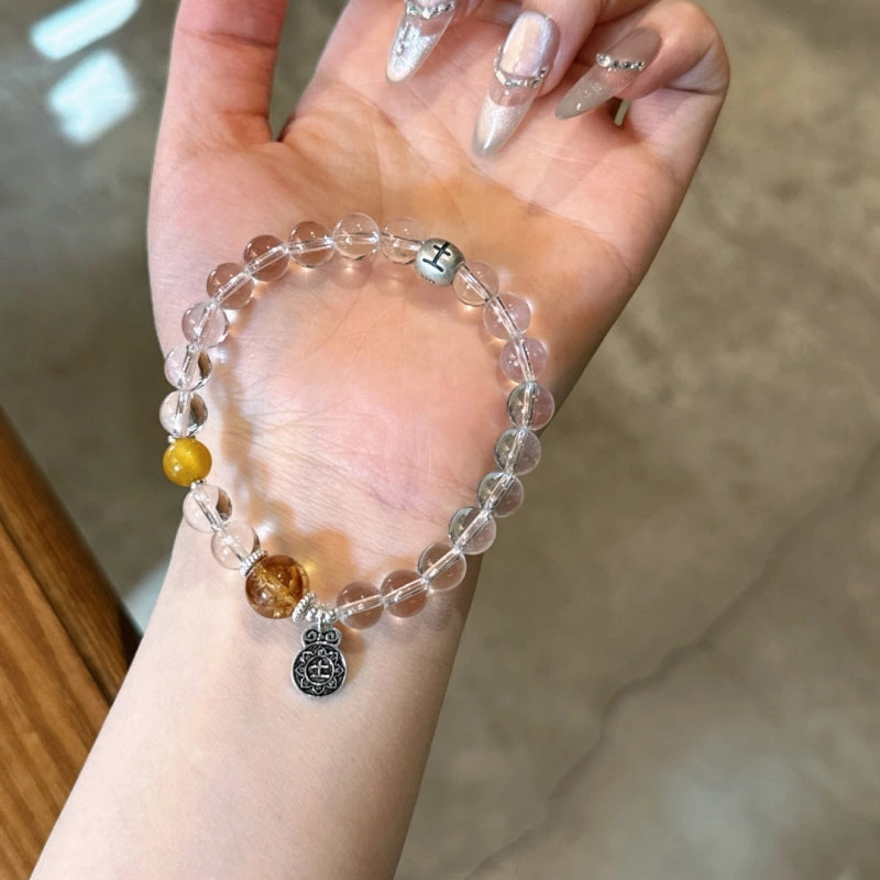 Bracelet « Muguet » en Améthyste naturelle – Sagesse ouverte, Attire les bienfaiteurs