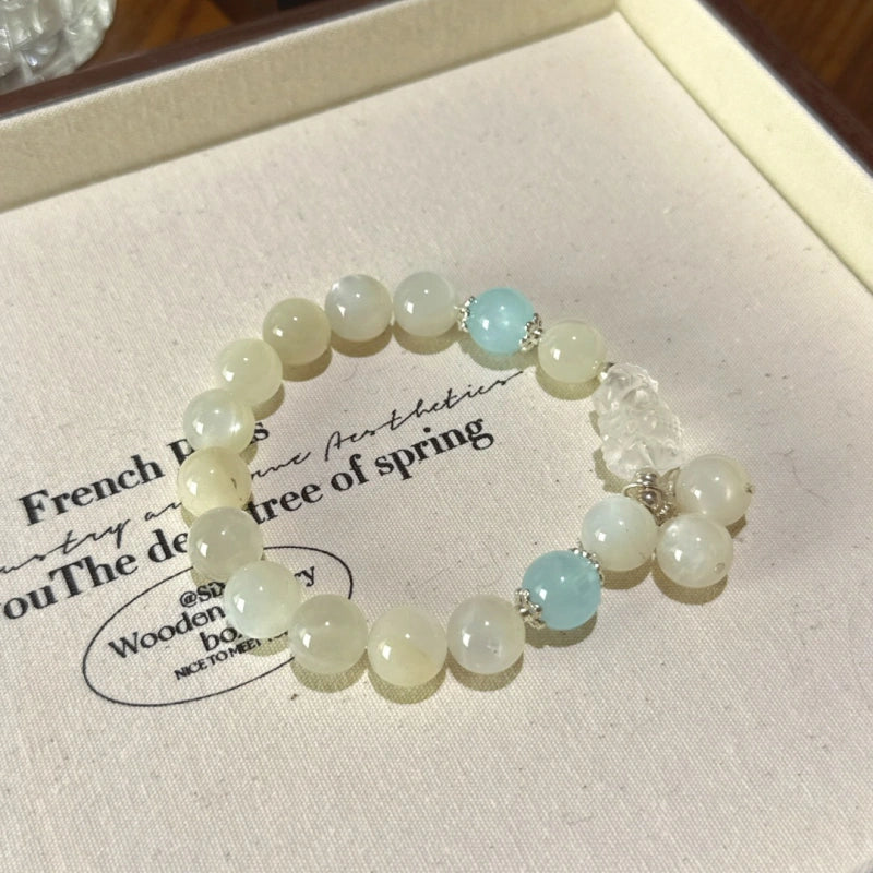 Bracelet « Muguet » en Améthyste naturelle – Sagesse ouverte, Attire les bienfaiteurs