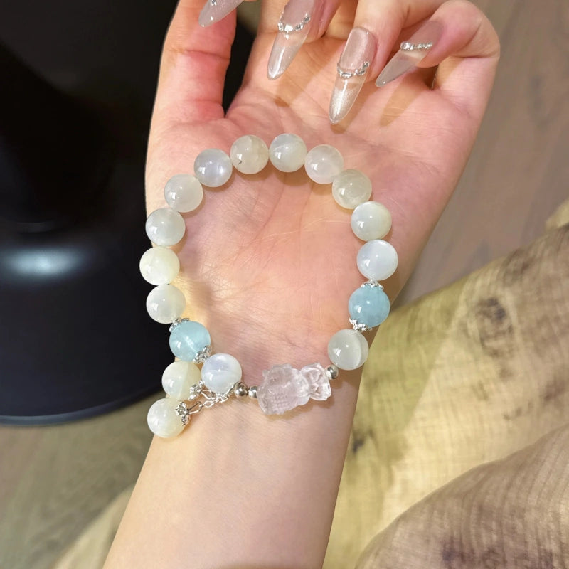 Bracelet « Muguet » en Améthyste naturelle – Sagesse ouverte, Attire les bienfaiteurs