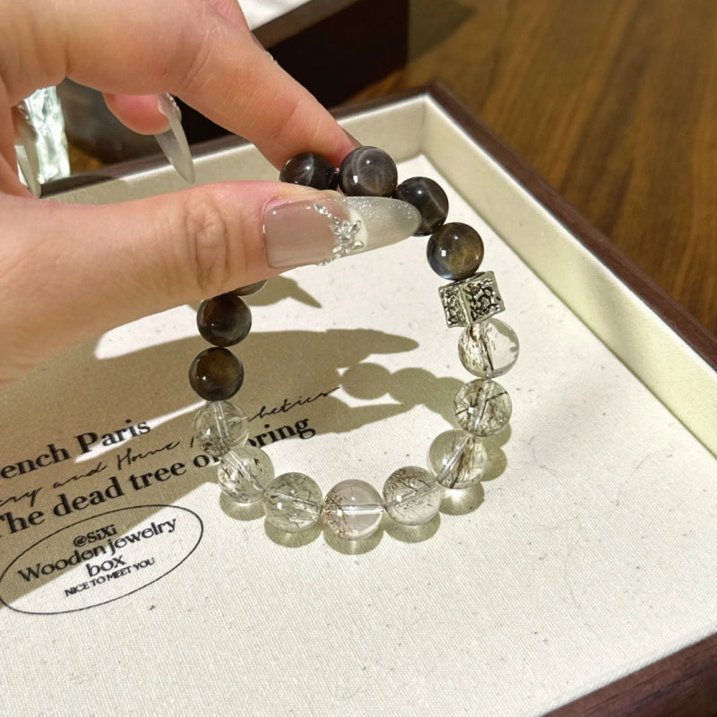 Bracelet « Muguet » en Améthyste naturelle – Sagesse ouverte, Attire les bienfaiteurs