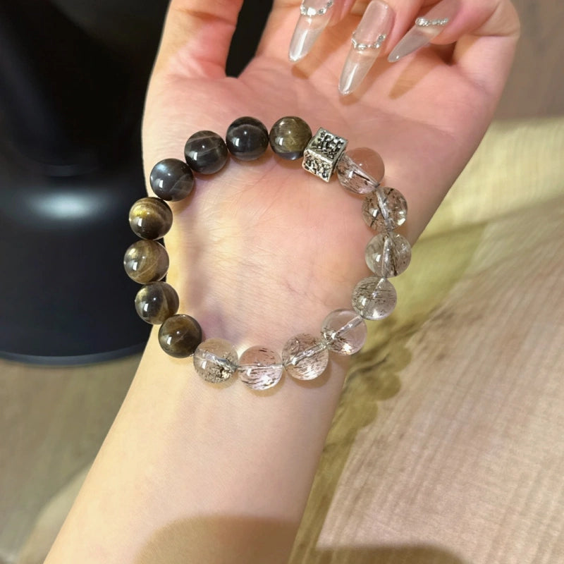 Bracelet « Muguet » en Améthyste naturelle – Sagesse ouverte, Attire les bienfaiteurs