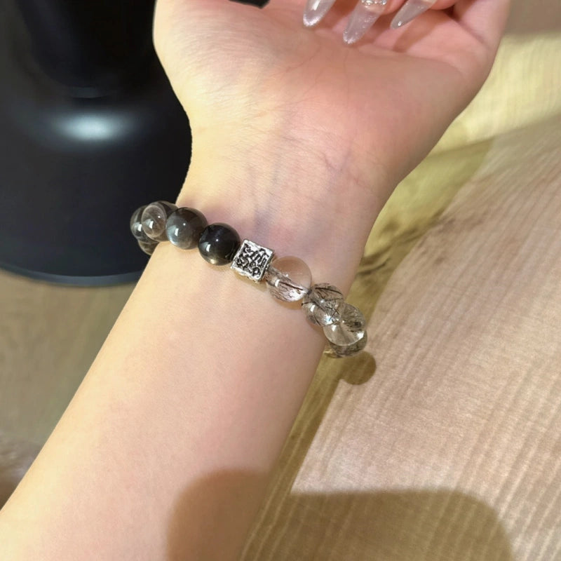 Bracelet « Muguet » en Améthyste naturelle – Sagesse ouverte, Attire les bienfaiteurs