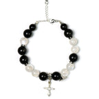 Gold Obsidian & Blue Moonstone Bracelet - Strengthen Personal Aura