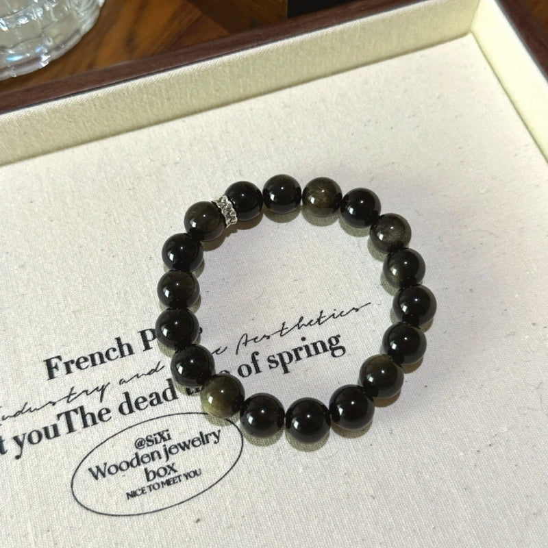 Bracelet « Muguet » en Améthyste naturelle – Sagesse ouverte, Attire les bienfaiteurs