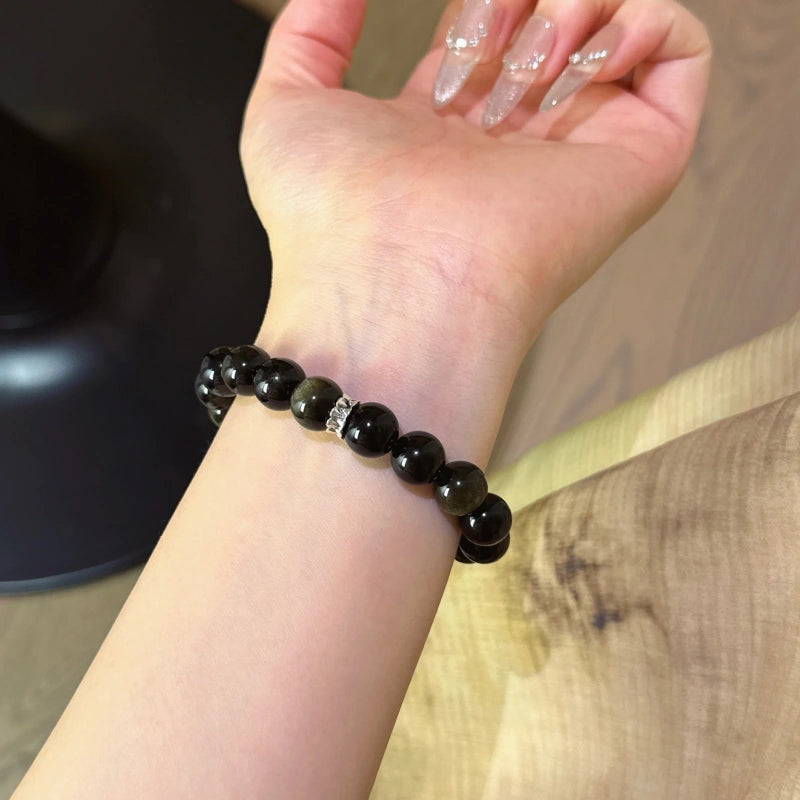 Bracelet « Muguet » en Améthyste naturelle – Sagesse ouverte, Attire les bienfaiteurs