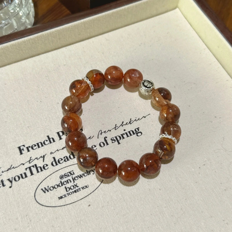 Bracelet « Muguet » en Améthyste naturelle – Sagesse ouverte, Attire les bienfaiteurs