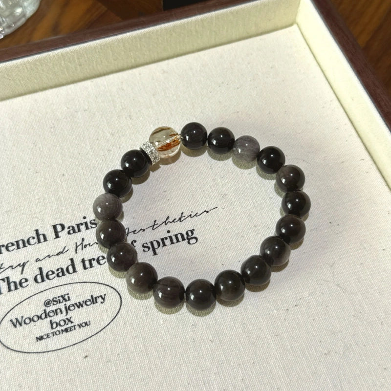 Bracelet « Muguet » en Améthyste naturelle – Sagesse ouverte, Attire les bienfaiteurs
