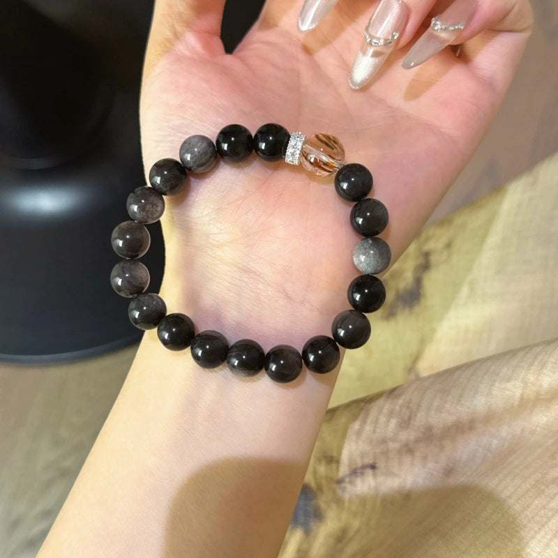 Bracelet « Muguet » en Améthyste naturelle – Sagesse ouverte, Attire les bienfaiteurs
