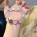 Rose Quartz & Clear Quartz Double‑Point Bracelet - Deepen Emotional Bonds