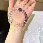 Amethyst & Clear Quartz Pi‑Xiu Bracelet - Attract Prosperity & Blessings