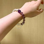 Amethyst & Clear Quartz Pi‑Xiu Bracelet - Attract Prosperity & Blessings