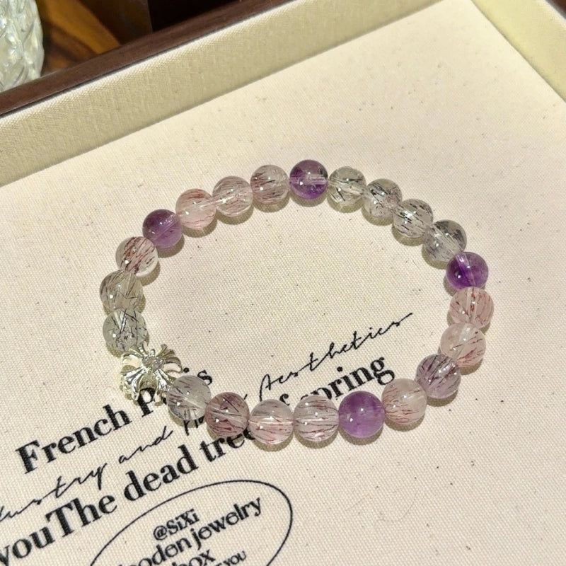 Purple Super‑Seven Bracelet - King of Energetic Crystals