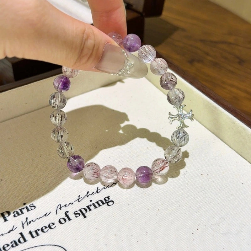 Purple Super‑Seven Bracelet - King of Energetic Crystals