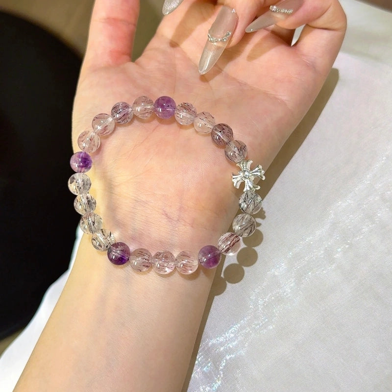 Purple Super‑Seven Bracelet - King of Energetic Crystals