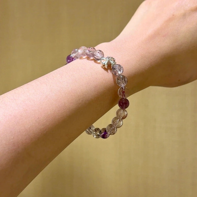Purple Super‑Seven Bracelet - King of Energetic Crystals