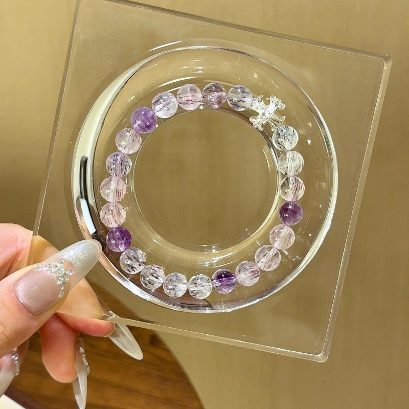 Purple Super‑Seven Bracelet - King of Energetic Crystals