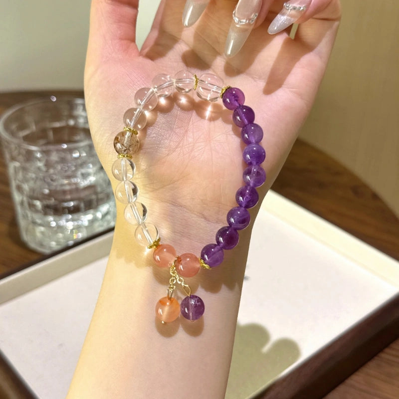 Amethyst & Clear Quartz Bracelet - Business Opportunities